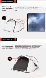 ⁦معدات التخييم الخارجية للخيمة أوتوماتيكية بالكامل⁩ - الصورة ⁦4⁩