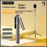 R16 Smartphone Stabilization Selfie Stick With Remote Control Extendable Design  And Built in Tripod Legs - Image 2