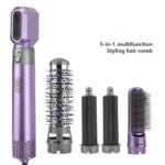 5-in-1 Hot Air Comb Curling Iron Styling Comb Hair Dryer - Image 2