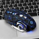 Macro Definition Gaming Competitive Office Home Metal Backboard Housing USB Wired Mouse - Image 4
