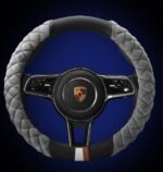 Universal Car Steering Wheel Cover Winter Decoration Cute 38cm Plush Footprint Auto Automobile Vehicle Steering Wheel Protector - Image 2