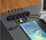 Silicone USB Cable Winder Desktop Cable Organizer Management Multipurpose Clips Cables Protector For Wired Headphones - Image 2