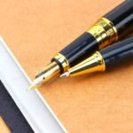 Patterned Orb Pen Metal Fountain Pen - Image 2