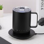 Double Layer Thermostat Cup Wireless Heating Tea Coffee Cup - Image 4