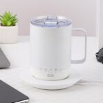 Double Layer Thermostat Cup Wireless Heating Tea Coffee Cup - Image 5