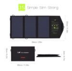Compatible with Apple, ALLPOWERS 5V21W Portable Phone Charger Solar Charge Dual USB Output Mobile Phone Charger for iPhone Samsung Smartphone - Image 3