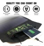 Compatible with Apple, ALLPOWERS 5V21W Portable Phone Charger Solar Charge Dual USB Output Mobile Phone Charger for iPhone Samsung Smartphone - Image 2