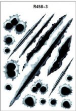Simulation Bullet Hole Car Sticker, Car Bullet Hole Crack Car Sticker - Image 4