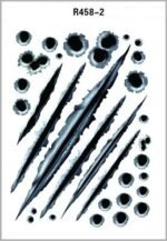 Simulation Bullet Hole Car Sticker, Car Bullet Hole Crack Car Sticker - Image 3