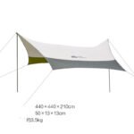 MU Gaodi Canopy Tent Portable Outdoor Portable Junting Ultra-light Awning Camping Camping Rainproof Sun Protection Equipment - Image 5