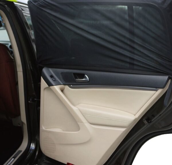 Car black mesh screen sunshade sunscreen anti-mosquito window cover side curtain sun gear