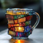 Painted Books Unique Stacked Coffee Cup - Image 7