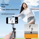 R16 Smartphone Stabilization Selfie Stick With Remote Control Extendable Design  And Built in Tripod Legs