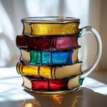 Painted Books Unique Stacked Coffee Cup - Image 9