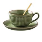 Vintage Ceramic Coffee Cup Set - Image 4