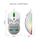 Lightweight Honeycomb Shell Hole Game Wired Mouse - Image 9