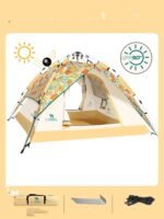 Thickened Automatic Folding Picnic Rainproof Beach Camping Equipment - Image 3