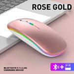Ultra-thin Wireless Colorful Luminous Charging Mouse - Image 6