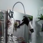 Hair Organization Hair Dryer Free Hands Head Rotator 360 Degrees Holder Stand Lazy Holder Suction Cup Holder Pet Grooming Rack - Image 3