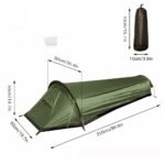 Outdoor Equipment Mountaineering Single 1 Person Wild Camping Small Sleeping Bag Tent - Image 5