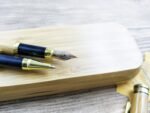 ⁦قلم من الخيزران، قلم من الخيزران، قلم حبر جاف، قلم كتابة، هدية للعميل، قلم صلب، قلم من الخيزران محايد⁩ - الصورة ⁦2⁩