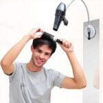 Hair Organization Hair Dryer Free Hands Head Rotator 360 Degrees Holder Stand Lazy Holder Suction Cup Holder Pet Grooming Rack - Image 5