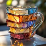 Painted Books Unique Stacked Coffee Cup - Image 6