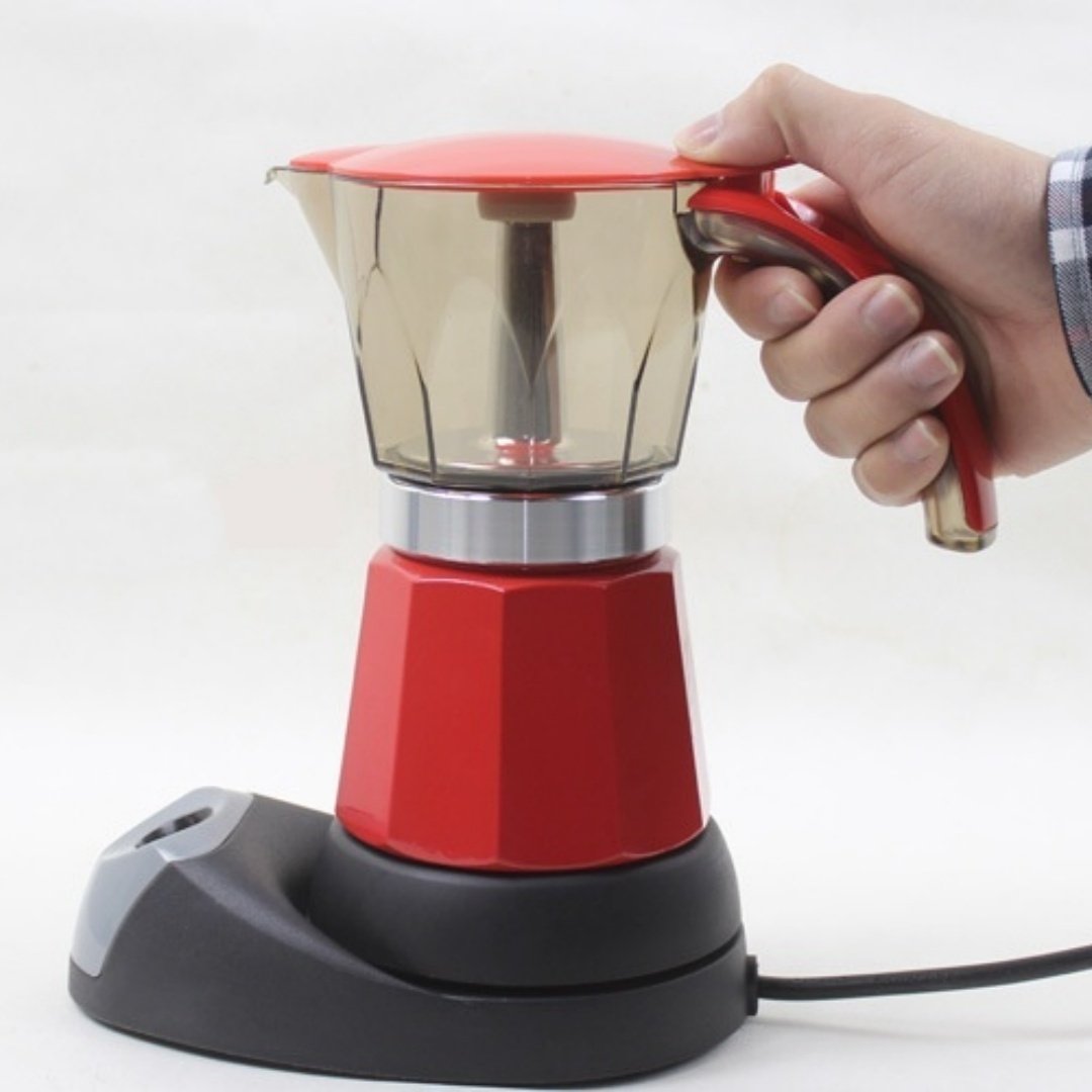 a1c2ad47-49fb-4405-a38f-500bf688dd57.jpg Octagonal Electric Heating Moka Pot Coffee Making Aluminum Appliance - Image 1