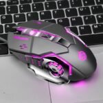 Macro Definition Gaming Competitive Office Home Metal Backboard Housing USB Wired Mouse - Image 2