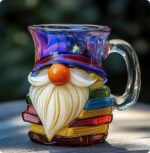Painted Book Coffee Cup Unique Book Stacking Coffee Cup - Image 6