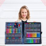 ⁦مجموعة أدوات الرسم، لوازم مدرسية، مجموعة فرش، مجموعة ألوان باستيل زيتية، مجموعة أقلام ألوان مائية⁩ - الصورة ⁦7⁩