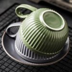 Vintage Ceramic Coffee Cup Set - Image 2
