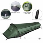Outdoor Equipment Mountaineering Single 1 Person Wild Camping Small Sleeping Bag Tent - Image 2