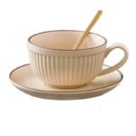 Vintage Ceramic Coffee Cup Set - Image 3