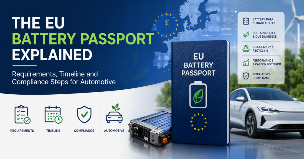 The EU Battery Passport Explained Requirements, Timeline and Compliance Steps for Automotive